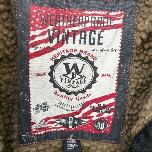 Weatherproof Barn Jacket | Faux Shearling Lined Trucker Jacket | Size Medium - Picture 4 of 5